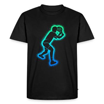 Padel Tennis Raquettes de padel Enfants Garçons Padel - T-shirt Premium bio Homme - noir - Devant - Nico (187cm)