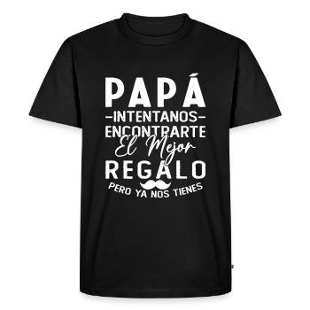 Dad, we try to find you the best gift - Men's Premium Organic T-Shirt - black - Front - Nico (187cm)