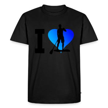Standup Paddle Women's Standup Paddling Men - Men's Premium Organic T-Shirt - black - Front - Nico (187cm)