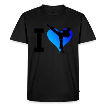 Kickboxer Women Boxing Men's Kickboxing Kickboxing - Men's Premium Organic T-Shirt - black - Front - Nico (187cm)