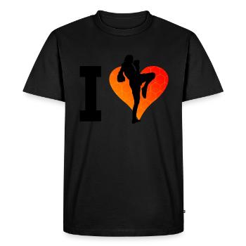 Thai Boxing Muay Thai Thai Boxer Thai Boxing - Men's Premium Organic T-Shirt - black - Front - Nico (187cm)