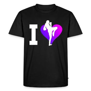 Men's Thai Boxing Women Muay Thai Thaiboxing - Men's Premium Organic T-Shirt - black - Front - Nico (187cm)