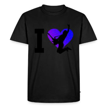 Guitare électrique guitare classique guitare guitare - T-shirt Premium bio Homme - noir - Devant - Nico (187cm)