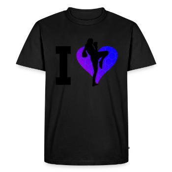 Boxe Thaï Boxe Thaï Femmes Muay Thai Hommes - T-shirt Premium bio Homme - noir - Devant - Nico (187cm)