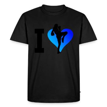 Thai Boxing Women Muay Thai Thai Boxer Men - Men's Premium Organic T-Shirt - black - Front - Nico (187cm)