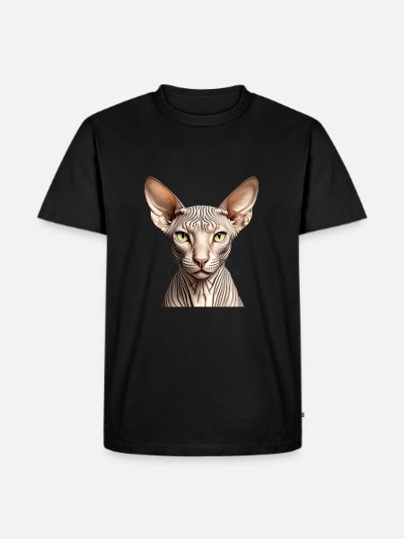 Sphynx cat - Men's Premium Organic T-Shirt - black