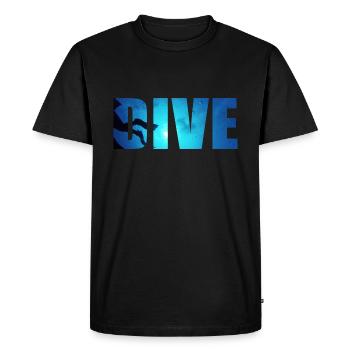 Plongée sous-marine DIVE - T-shirt Premium bio Homme - noir - Devant - Nico (187cm)