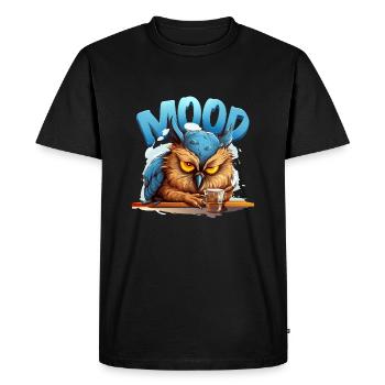 Hibou - T-shirt Premium bio Homme - noir - Devant - Nico (187cm)