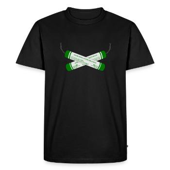 Feux d'artifice pyro super - T-shirt Premium bio Homme - noir - Devant - Nico (187cm)