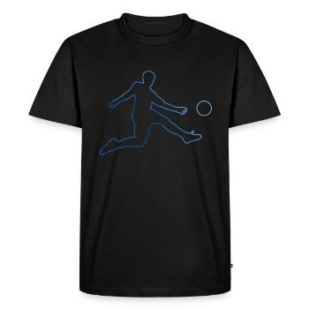 Football Hommes Football Football Spi - T-shirt Premium bio Homme - noir - Devant - Nico (187cm)