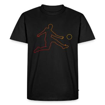 Football Football Jeu de football Jeux de football - T-shirt Premium bio Homme - noir - Devant - Nico (187cm)