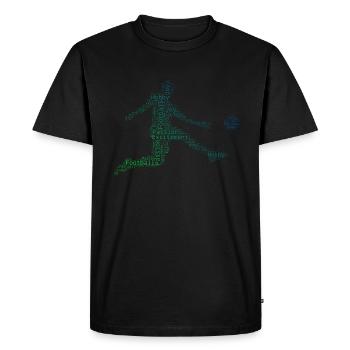 Football Masculin Soccer Soccer Spi - T-shirt Premium bio Homme - noir - Devant - Nico (187cm)