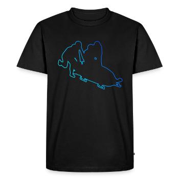 Bobsleigh Track Bobsleigh Bobsleigh Two-Man Bobsleigh Women Bobsleigh - Men's Premium Organic T-Shirt - black - Front - Nico (187cm)
