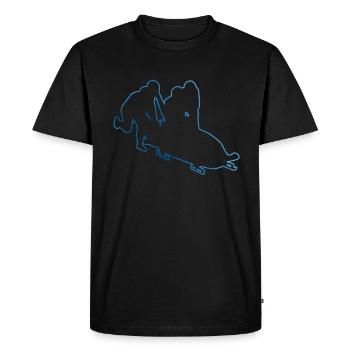 Bobsleigh Bobsleigh Bobsport Hommes Femmes - T-shirt Premium bio Homme - noir - Devant - Nico (187cm)