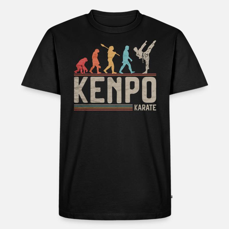 Kenpo Karate Evolution Kampfkünste Evolution - Männer Premium Bio T-Shirt - Schwarz