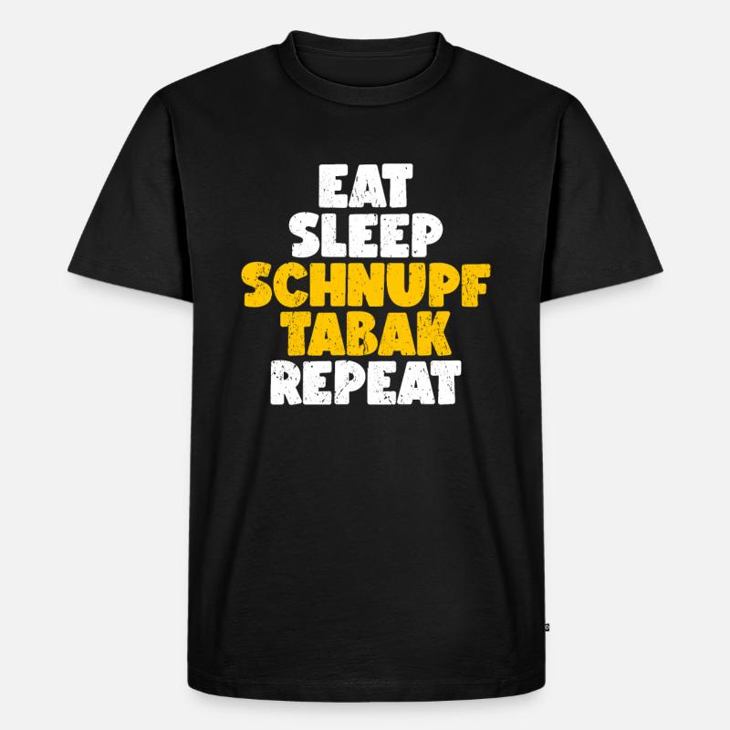 Schnupftabak - Männer Premium Bio T-Shirt - Schwarz