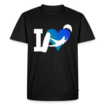 Kitesurf Kiting Kitesurfing Women Kite Men - Men's Premium Organic T-Shirt - black - Front - Nico (187cm)