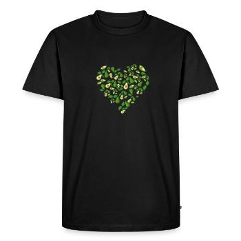 I love avocado - Men's Premium Organic T-Shirt - black - Front - Nico (187cm)