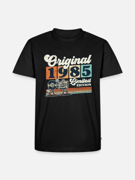40. Geburtstag 40 Jahre Jahrgang 1985 Mann Frau - Herre Premium økologisk T-shirt - sort