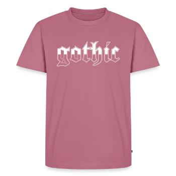 gothique - T-shirt Premium bio Homme - mauve - Devant - Nico (187cm)