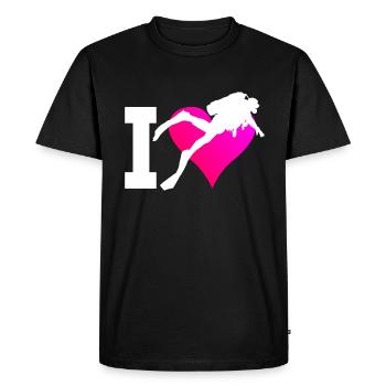 Plongeur Plongeur Plongeur Plongeurs Plongée Dames - T-shirt Premium bio Homme - noir - Devant - Nico (187cm)