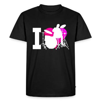 Drums Drummer Drum Kit Men's DrumMing - Men's Premium Organic T-Shirt - black - Front - Nico (187cm)