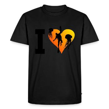 Diving Scuba Diver Femmes Plongeur Hommes Plongée sous-marine - T-shirt Premium bio Homme - noir - Devant - Nico (187cm)