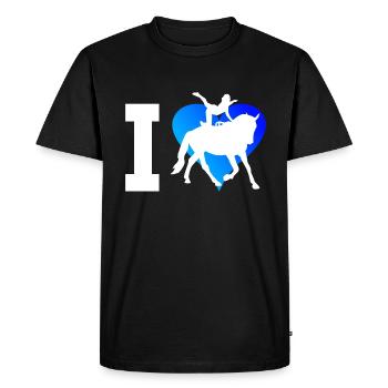 Horse Performance Artistic Gymnastics on Horse - Men's Premium Organic T-Shirt - black - Front - Nico (187cm)