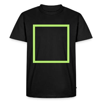 Square Square Pattern - Men's Premium Organic T-Shirt - black - Front - Nico (187cm)