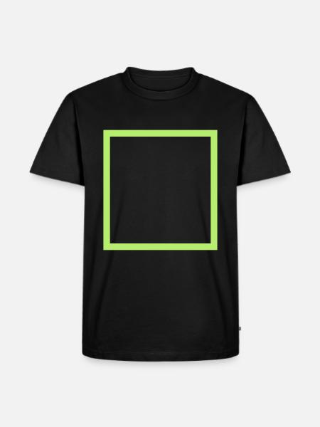 Square Square Pattern - Men's Premium Organic T-Shirt - black