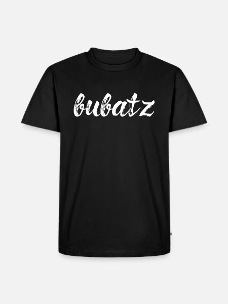bubatz, weiß - Männer Premium Bio T-Shirt - Schwarz