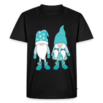 Noël Noël Gnomies - T-shirt Premium bio Homme - noir - Devant - Nico (187cm)