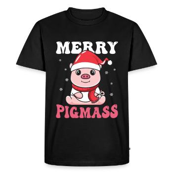 Joyeux cochons - T-shirt Premium bio Homme - noir - Devant - Nico (187cm)