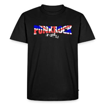 Punkrock England - Men's Premium Organic T-Shirt - black - Front - Nico (187cm)