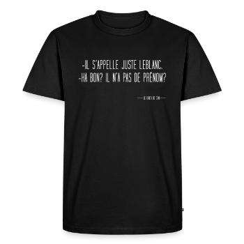 Le diner de con - T-shirt Premium bio Homme - noir - Devant - Nico (187cm)