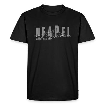Horizon de Naples - T-shirt Premium bio Homme - noir - Devant - Nico (187cm)