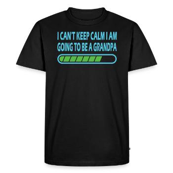 I will be a grandpa download gift men - Men's Premium Organic T-Shirt - black - Front - Nico (187cm)