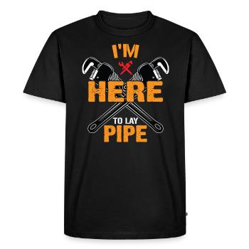 I'm here to fix the pipes - Men's Premium Organic T-Shirt - black - Front - Nico (187cm)