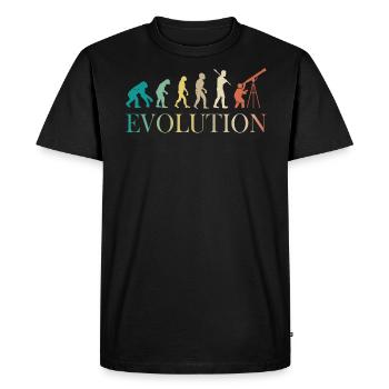 Étoiles spatiales du télescope astronomique Evolution - T-shirt Premium bio Homme - noir - Devant - Nico (187cm)