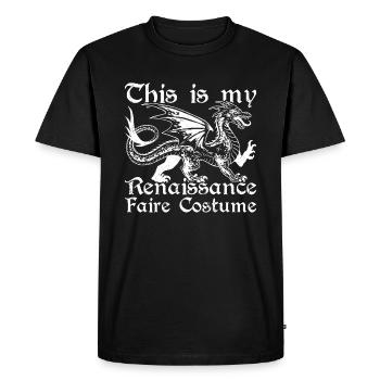 Renaissance Faire Ren Faire Ren Fest Renfaire - Men's Premium Organic T-Shirt - black - Front - Nico (187cm)