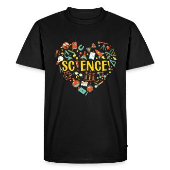 T-shirt Smart Mathematics de l’Université des Sciences - T-shirt Premium bio Homme - noir - Devant - Nico (187cm)