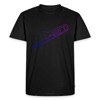 Jazz Posaune Damen Trombone Jazz Posaunist - Männer Premium Bio T-Shirt - Schwarz - Vorne - Nico (187cm)
