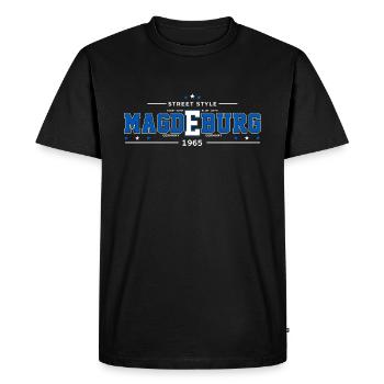 Magdebourg - T-shirt Premium bio Homme - noir - Devant - Nico (187cm)