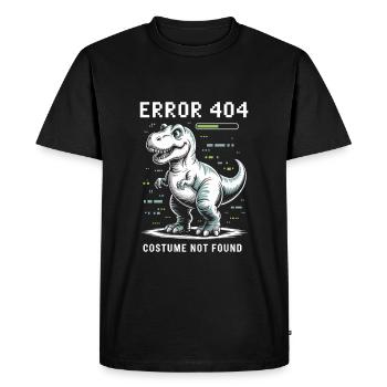 Erreur 404 costume introuvable dino - T-shirt Premium bio Homme - noir - Devant - Nico (187cm)