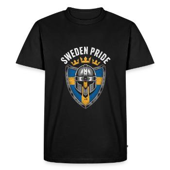 Fierté de la Suède - T-shirt Premium bio Homme - noir - Devant - Nico (187cm)