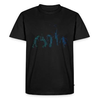Men's Tennis Tennis Playing Tennis Player - Men's Premium Organic T-Shirt - black - Front - Nico (187cm)