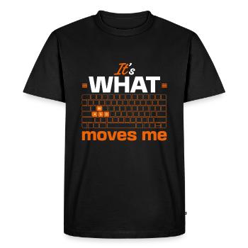 WASD It s What Moves Me Funny PC Gamer - Men's Premium Organic T-Shirt - black - Front - Nico (187cm)