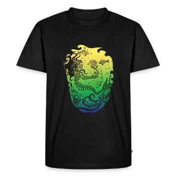 Sirène sirène sirène conte de fées - T-shirt Premium bio Homme - noir - Devant - Nico (187cm)