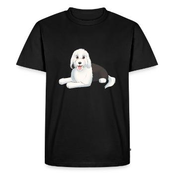 Old English Sheepdog - Bobtail - T-shirt Premium bio Homme - noir - Devant - Nico (187cm)