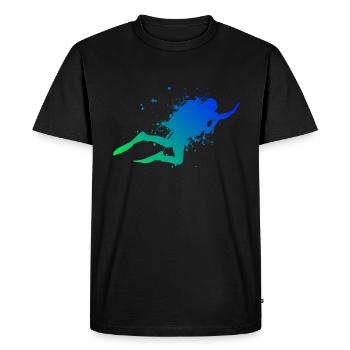 Diving Diving Free Dive Scuba Divers - Men's Premium Organic T-Shirt - black - Front - Nico (187cm)